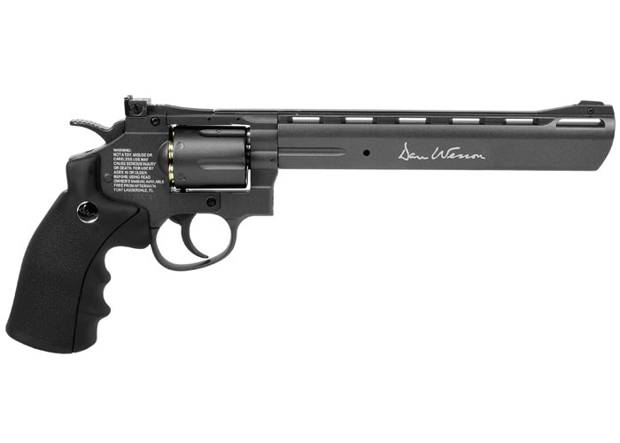 ASG Dan Wesson Revolvers in 8 inch Black BB Gun