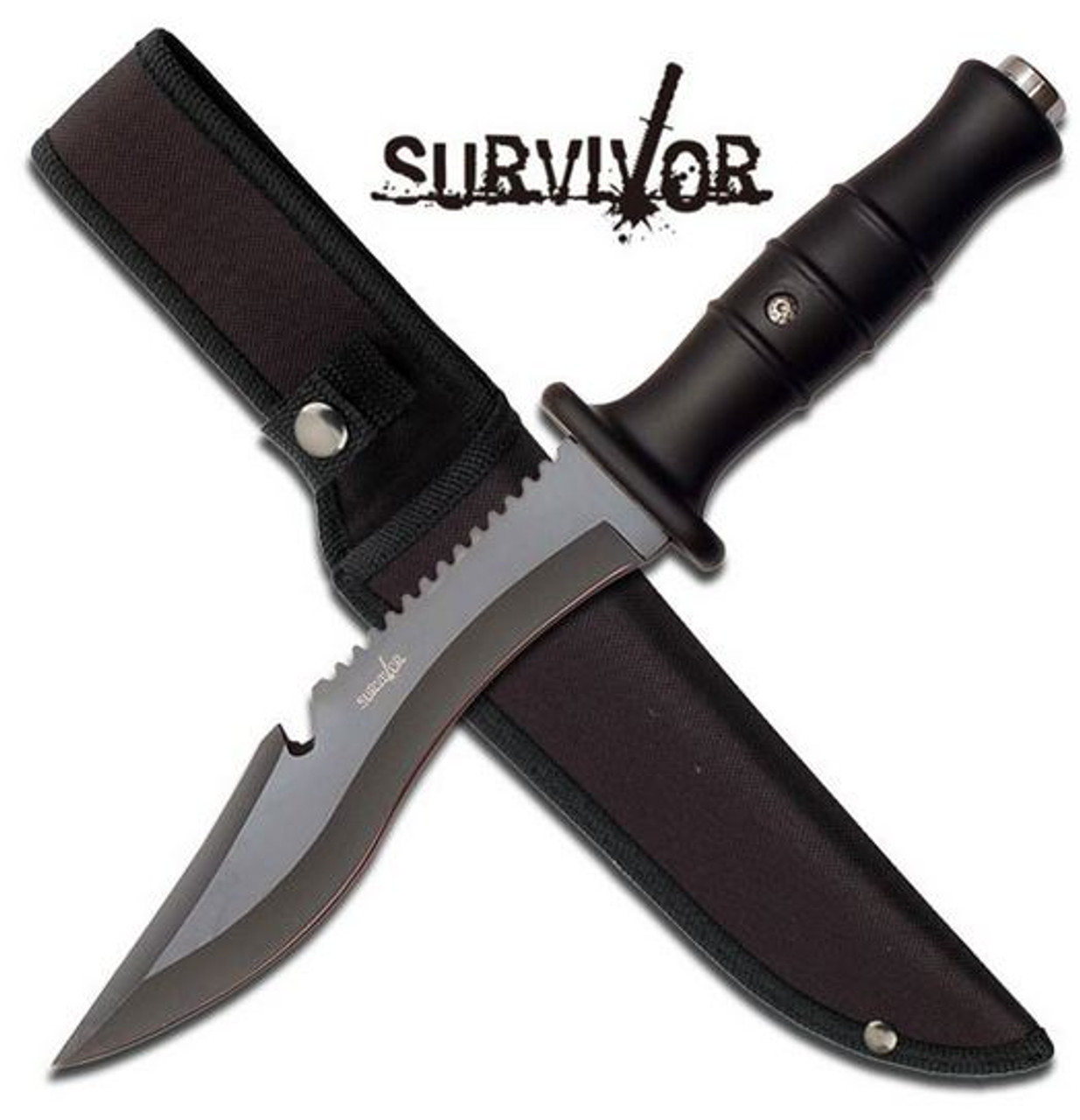 Survivor Fixed Blade Knife 13 5 Overall Hk 769bk