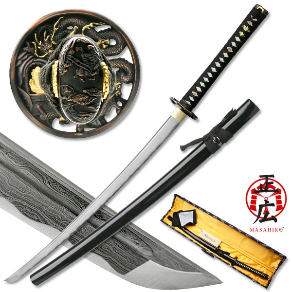 Masahiro Ancient Warrior Folded Damascus Blade Katana